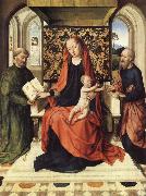 Dieric Bouts The Virgin and Child Enthroned with Saints Peter and Paul Spain oil painting artist
